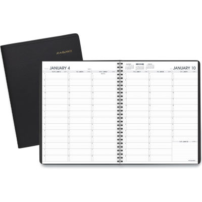 AT-A-GLANCE® Weekly Appointment Book, 11 x 8.25, Black, 2022-2023