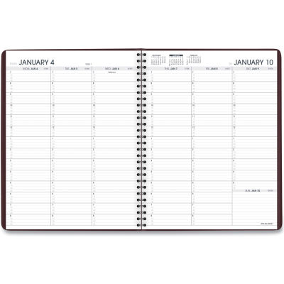 AT-A-GLANCE® Weekly Appointment Book, 11 x 8.25, Winestone, 2022-2023
