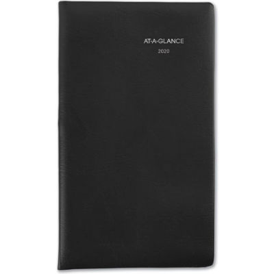 AT-A-GLANCE® Pocket-Sized Monthly Planner, 6 x 3.5, Black, 2022