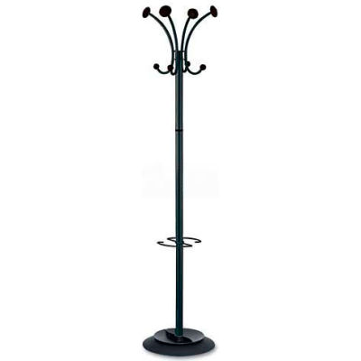 Alba PMVIENAN Stily Coat Rack, Eight Knobs, Steel, Black