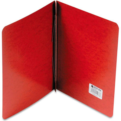 ACCO Presstex Report Cover, Side Open, Prong Clip, Letter, 3" Capacity, Red