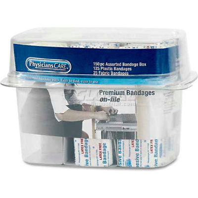 PhysiciansCare 90095 First Aid Bandages, Assorted, 150 Pieces
