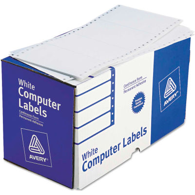 Avery® Dot Matrix Printer Shipping Labels, 1 Across, 2-15/16 x 5, White, 3000/Box | B1602039 ...