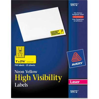 Labels & Label Makers | Identification & Color Coding Labels | Avery® High-Visibility Laser ...