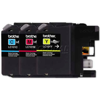 Brother® LC1013PKS, LC1013PKS Ink, 300 Page-Yield, Cyan, Magenta, Yellow, 3/Pk