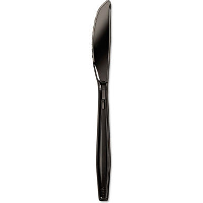 Boardwalk® FLPSKNB, Full Length Knives, Polystyrene, Black, 1000/Carton