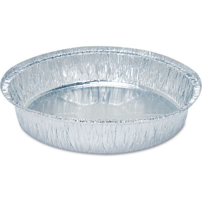 Boardwalk BWKROUND7 - Round Aluminum To-Go Containers, 7" Dia., 22 Oz., 500 Pack