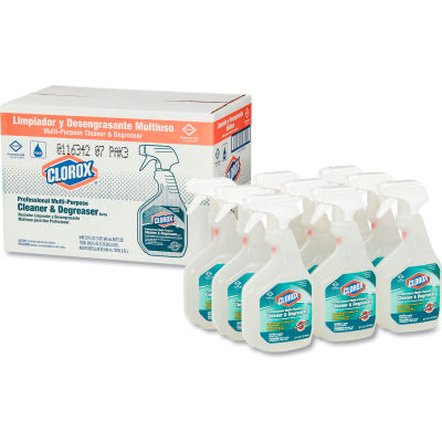 Clorox® Professional Cleaner & Degreaser, 32 oz. Trigger Spray, 9 Bottles - 30865