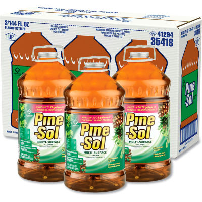 Pine-Sol® Multi-Surface Cleaner & Disinfectant, 144 oz. Bottle, 3 Bottles/Case - 35418