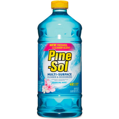 Pine-Sol® Multi-Surface Cleaner & Deodorizer, Sparkling Wave, 60 oz. Bottle, 6 Bottles - 40238