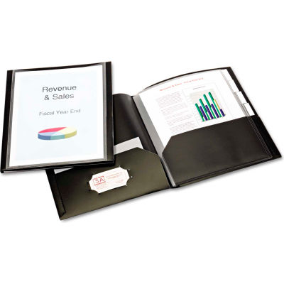 Cardinal® ReportPro 10-Pocket Project Organizer, Letter, Black