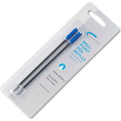 Cross® Refill for Cross Ballpoint Pens, Bold Point, Blue Ink, 2/Pack