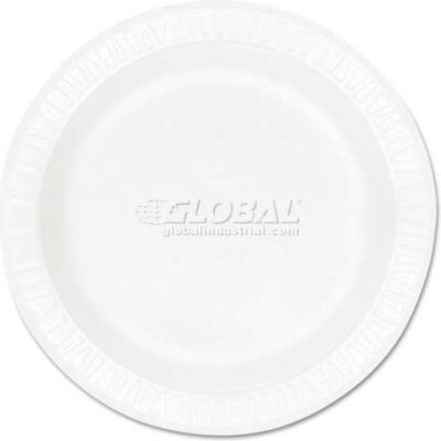 Dart® 10PWCR, Foam Plate, White, 10-1/4" Dia., 500/Carton