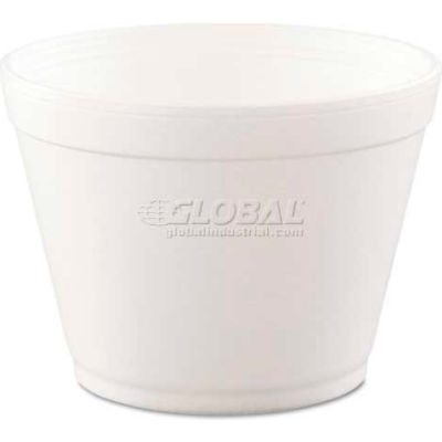 Dart® DCC16MJ32, Bowl Container, 16 oz., Foam, White, 500/Carton