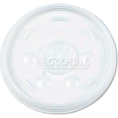 Dart® Plastic Lids, for 32 Oz. Hot/Cold Foam Cups, Straw Slotted Lid