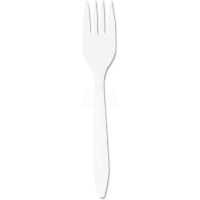 Dart® F6BW, Style Setter Forks, Plastic ,White, 1000/Carton