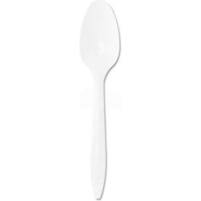 Dart® S6BW, Style Setter Teaspoons, Plastic, White, 1000/Carton