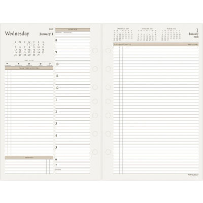 Day Runner® Two-Pages-Per-Day Planning Pages, 5 1/2 x 8 1/2, 2021 ...