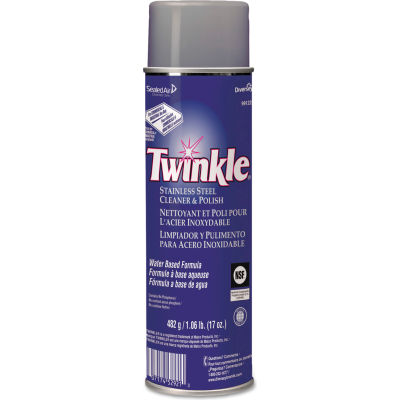 Twinkle® Stainless Steel Cleaner & Polish, 17oz Aerosol 1/Case - DVO91224EA