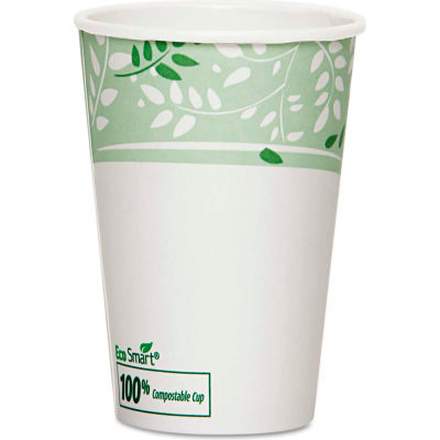 Dixie® EcoSmart Hot Cups, Paper w/PLA Lining, Viridian, 16 oz., 1000/Carton