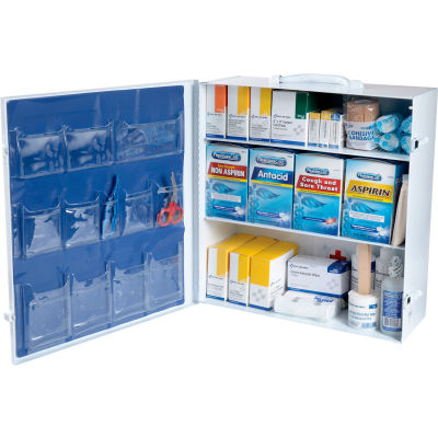 First Aid Only 247-OP Industrial First Aid Station for 100 People, 1041 Pieces, OSHA, Metal Case