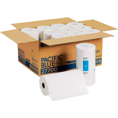 Georgia Pacific Jumbo Perforated Paper Towels 8-4/5" x 11", White 250 Sheets/Roll 12/Case - GEP27700