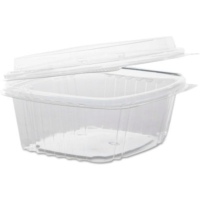 Hinged Lid Plastic Containers 4-1/2" x 5-3/8" x 2-7/8" 12 Oz - 200 Pack