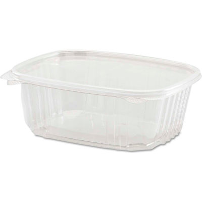 Hinged Lid Plastic Containers 6-2/5" x 7-1/4" x 2-5/8" 32 Oz - 200 Pack