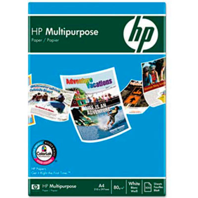 Multipurpose Paper - HP 112000CT - 8-1/2" x 11" - 96 Bright - 20lb - White - 5000 Sheets/Carton