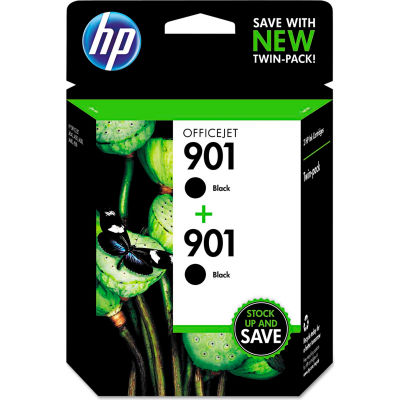 HP 901 2-pack Black Original Ink Cartridges