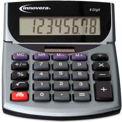 Innovera® 15925 Portable Minidesk Calculator, 8-Digit LCD