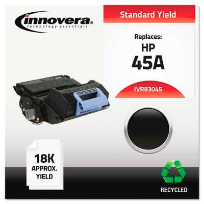 Innovera® 83045 Compatible, Remanufactured, Q5945A (45A) Laser Toner, 18000 Yield, Black