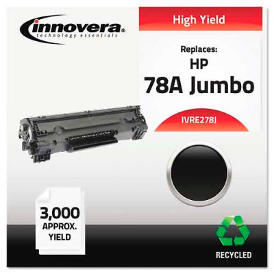 Innovera® E278J Compatible, Remanufactured, CE278A(J) (78A) Laser Toner, 3100 Yield, Black