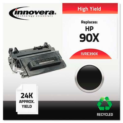Innovera® Compatible Remanufactured High-Yield CE390X (90X) Toner, 24000 Page-Yield, Black