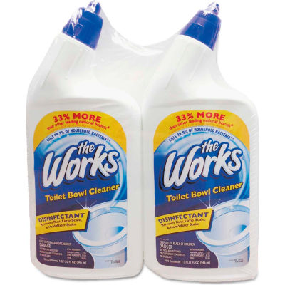 The Works® Disinfectant Toilet Bowl Cleaner, 32oz Bottle 2/Pack - KIK33302WK