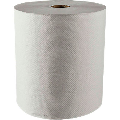 Scott® 100% Recycled Fiber Hard Roll Towels, White, 8 x 800', 12 Rolls/Case - KIM01052