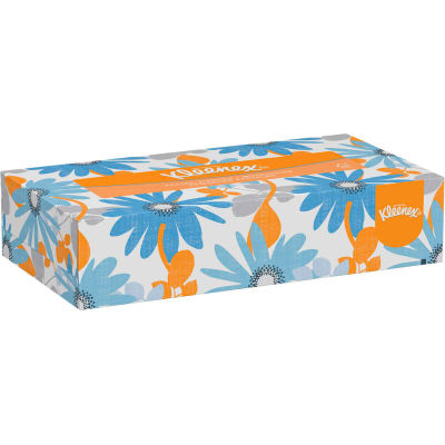 Kleenex® Facial Tissue, 125 Tissues/Box, 12 Boxes/Case - KIM03076