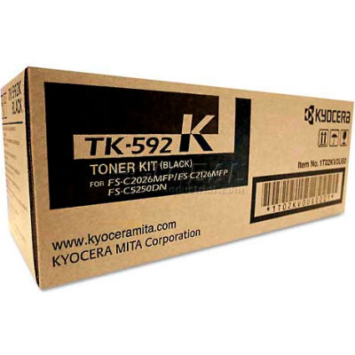 Kyocera TK592K Toner, 5,000 Page-Yield, Black
