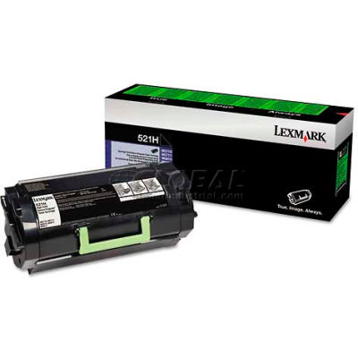 Lexmark™ 52D1H00 (LEX-521H) Toner, 25000 Page-Yield, Black
