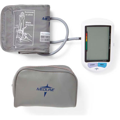Medline MDS3001 Elite Automatic Digital Blood Pressure Monitor, Standard Adult Cuff Size