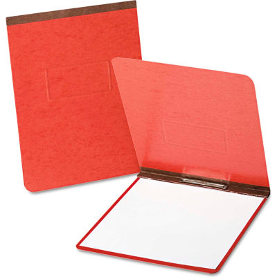 Oxford® PressGuard Coated Report Cover, Prong Clip, Letter, 2" Capacity, Red