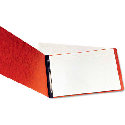 Oxford® Pressboard Report Cover, 8 1/2", 2 Prong Fastener, 11 x 17, 3" Capacity, Red