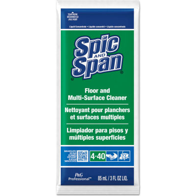 Spic And Span® Floor and Multi-Surface Cleaner, 3 oz. Pack, 45 Packs - 02011