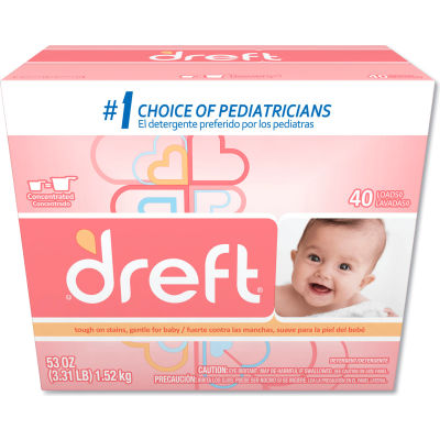 Dreft Ultra Laundry Detergent, Powder, Original Scent, 53 oz Box, 1/Case - 85882EA