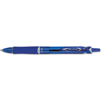 Pilot® Acroball Colors Advanced Ink Retractable Ballpoint Pen, 1mm, Blue Ink/Barrel, Dozen