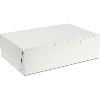 Bakery Boxes 14" x 10" x 4" White - 100 Pack