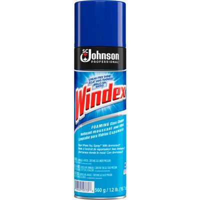 Windex Glass Cleaner with Ammonia-D, 20 oz. Aerosol Can, 12 Cans - 696501