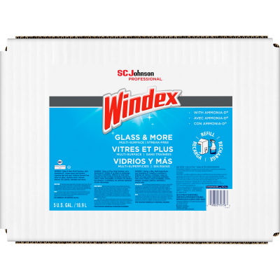 Windex Glass Cleaner with Ammonia-D, 5 Gallon Box - 696502