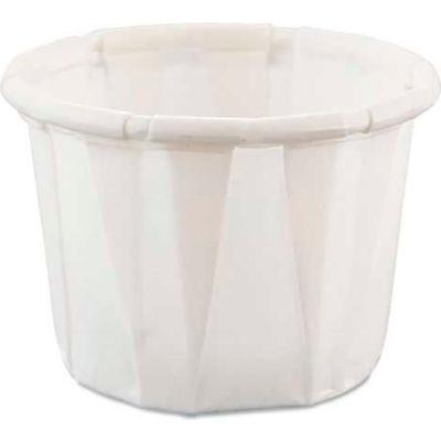 SOLO® Treated Paper Soufflé Portion Cups, 1/2 Oz., White, Qty. 500