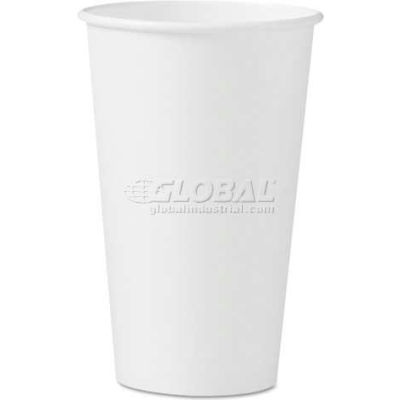 SOLO® Polycoated Hot Paper Cups, 16 oz, White